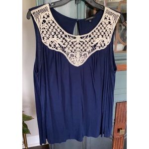•3/$15• PAPERMOON— Stitch Fix — Crochet Tank